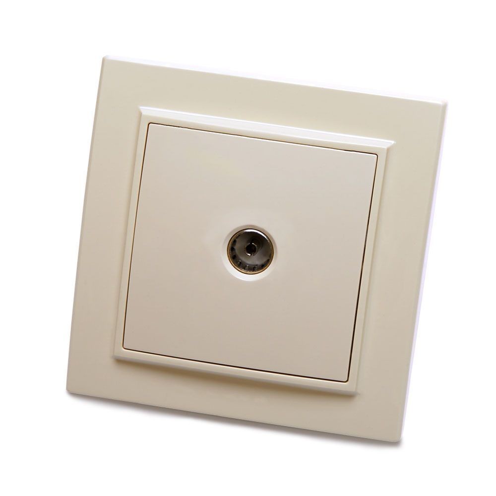 Эрна - Розетки и выключатели Stekker Розетка телевизионная 1-местная STEKKER PST00-9008-02 75 Ом 5-862МГц Эрна слоновая кость 39234