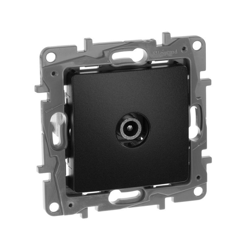Legrand Etika Антрацит Розетка TV Legrand Etika антрацит проходная, 15дБ 672663