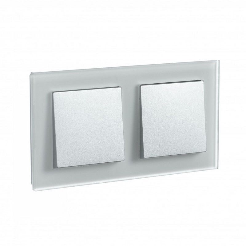AtlasDesign Рамки Nature Рамка Systeme Electric AtlasDesign Nature Матовое стекло белый 2-ая ATN330102