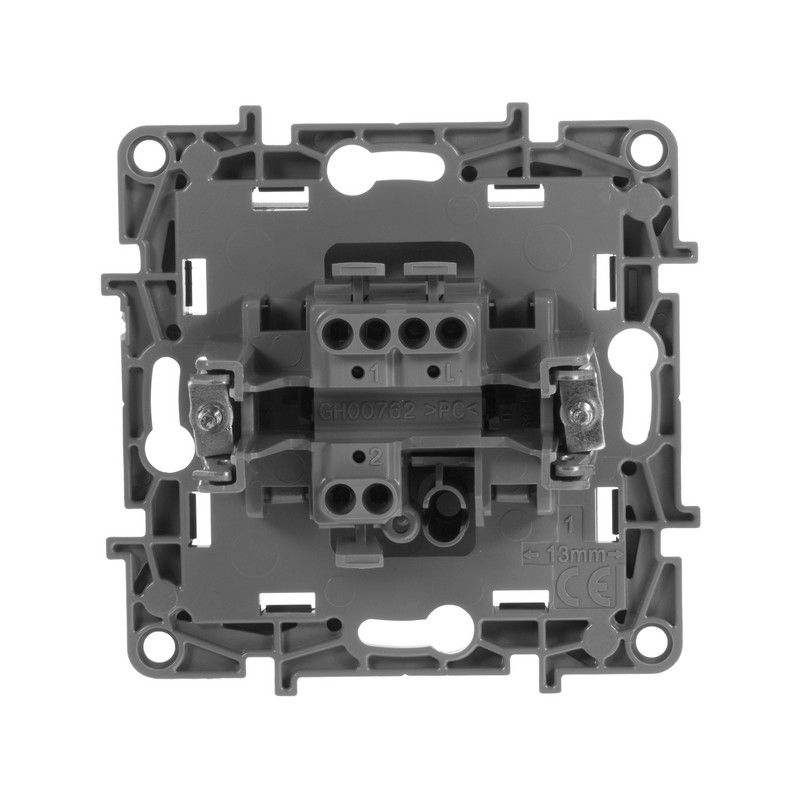 Legrand Etika Антрацит Переключатель Legrand Etika антрацит 1-клавишный, авт.клеммы, 10 AX, 250 В 672605