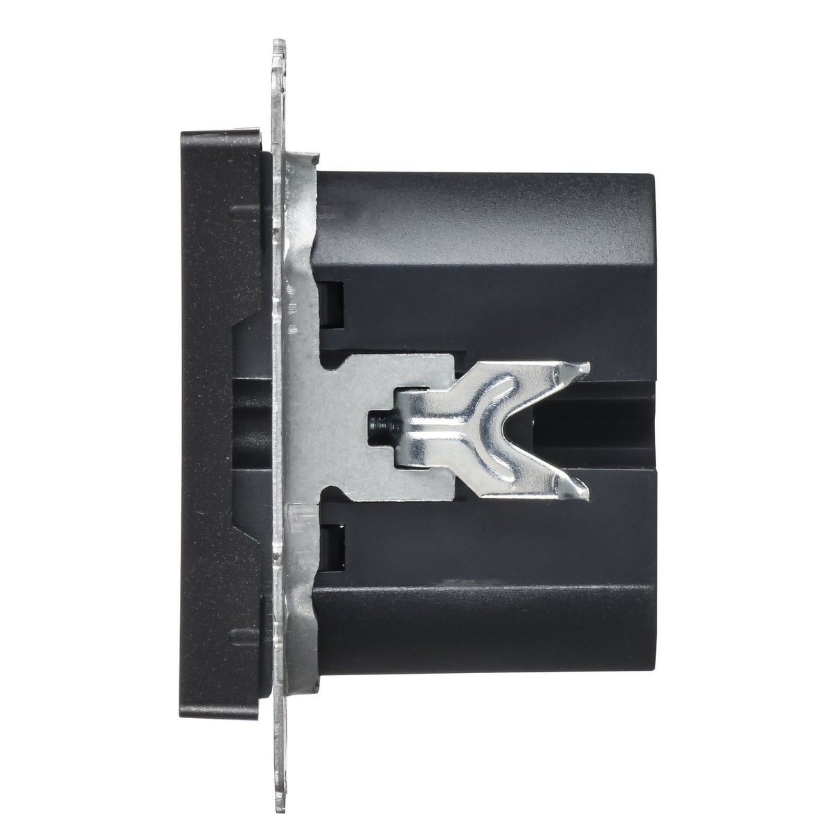 IEK Brite Черный Розетка USB IEK BRITE A+C 45Вт высокоск. зар. РЮ11-2-БрЧ черный