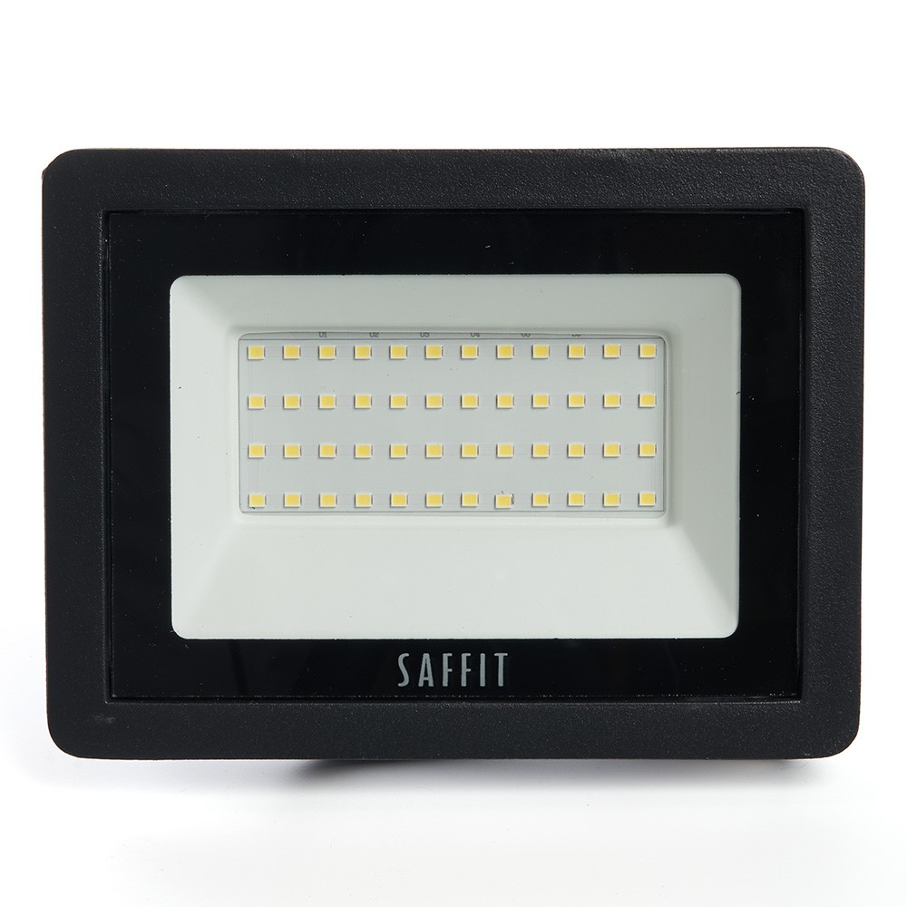 Прожекторы светодиодные Светодиодный прожектор Saffit SFL90-50 50W Черный 6400K 55066 