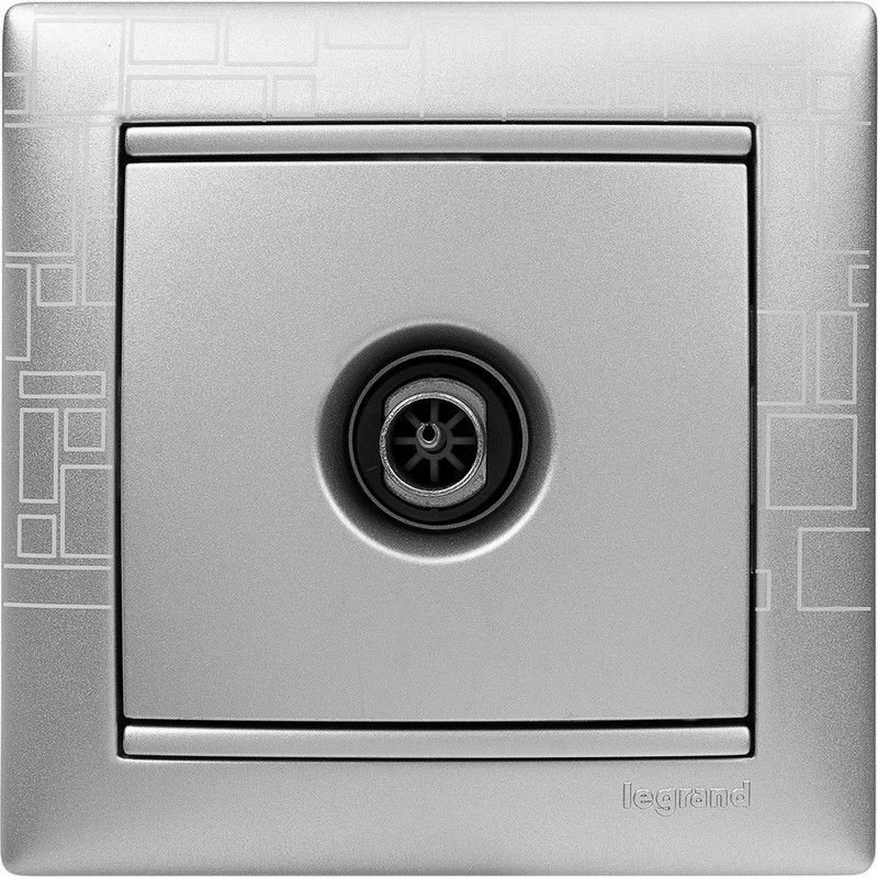 Legrand Valena Classic Алюминий Розетка TV Legrand Valena Алюминий единственная 1,5 дБ 770129