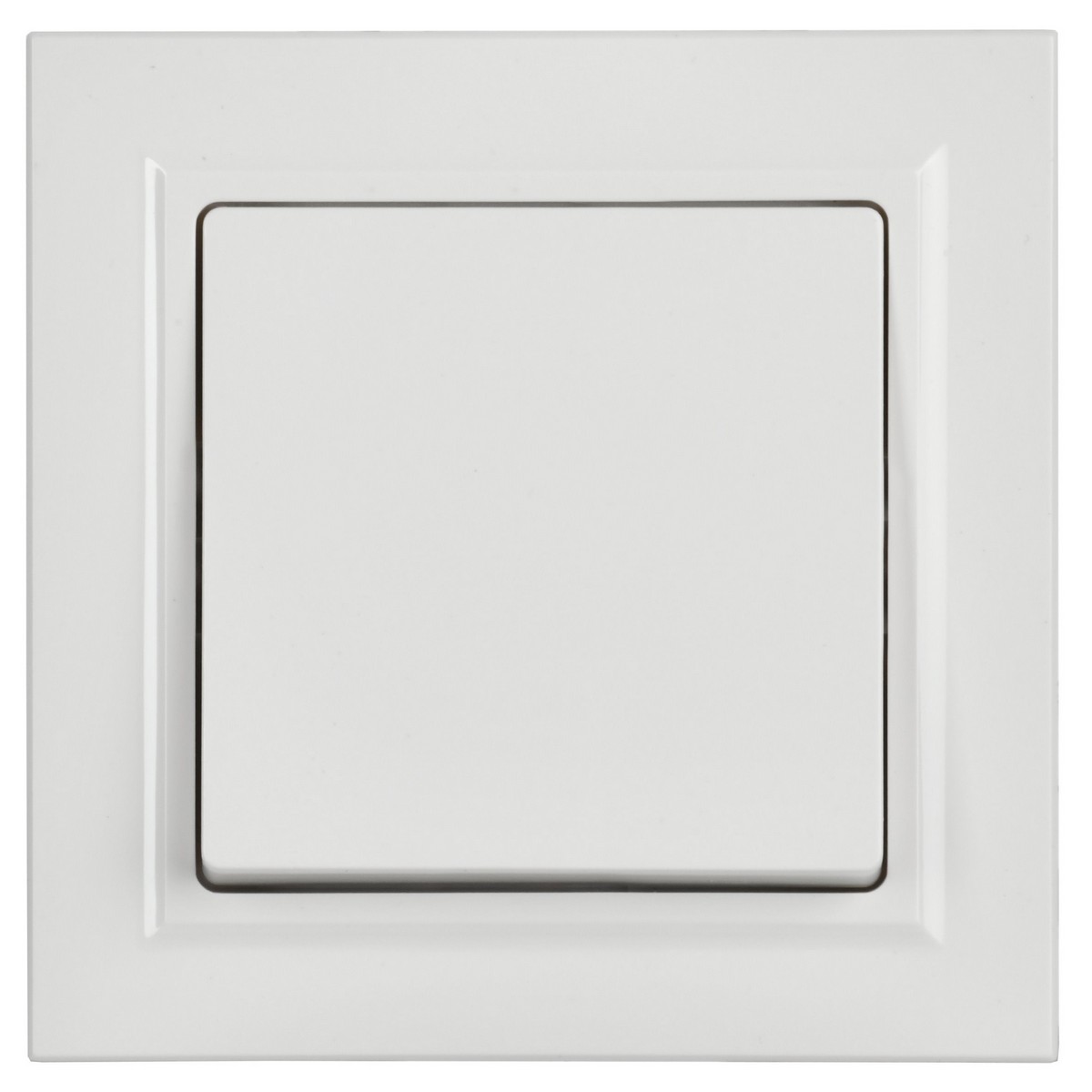 IEK Brite Белый Выключатель IEK BRITE 1-клавишный 10А в сборе ВСР10-1-0-БрБ белый BR-V10-0-10-K01-F