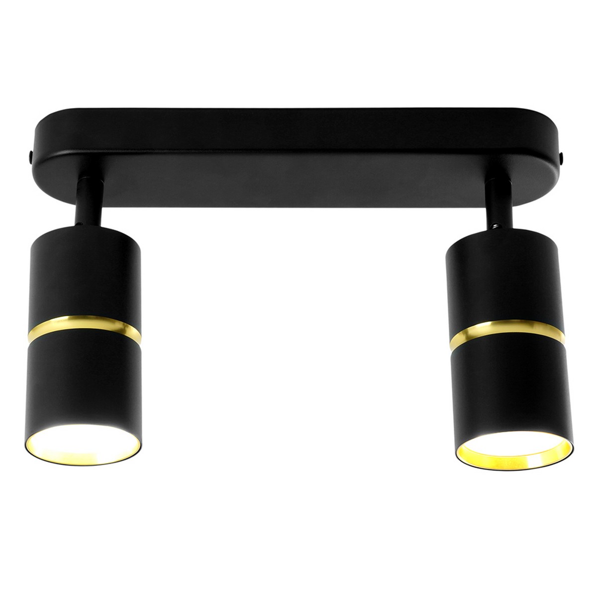 Светильники споты светодиодные Светильник спот Feron ML1862 ZEN настенно-потолочный GU10 чёрный золото 48643 