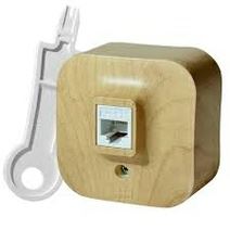 Накладные Розетки и выключатели Legrand Quteo Дерево Розетка RJ11 Legrand Quteo Розетка телефонная дерево  782274