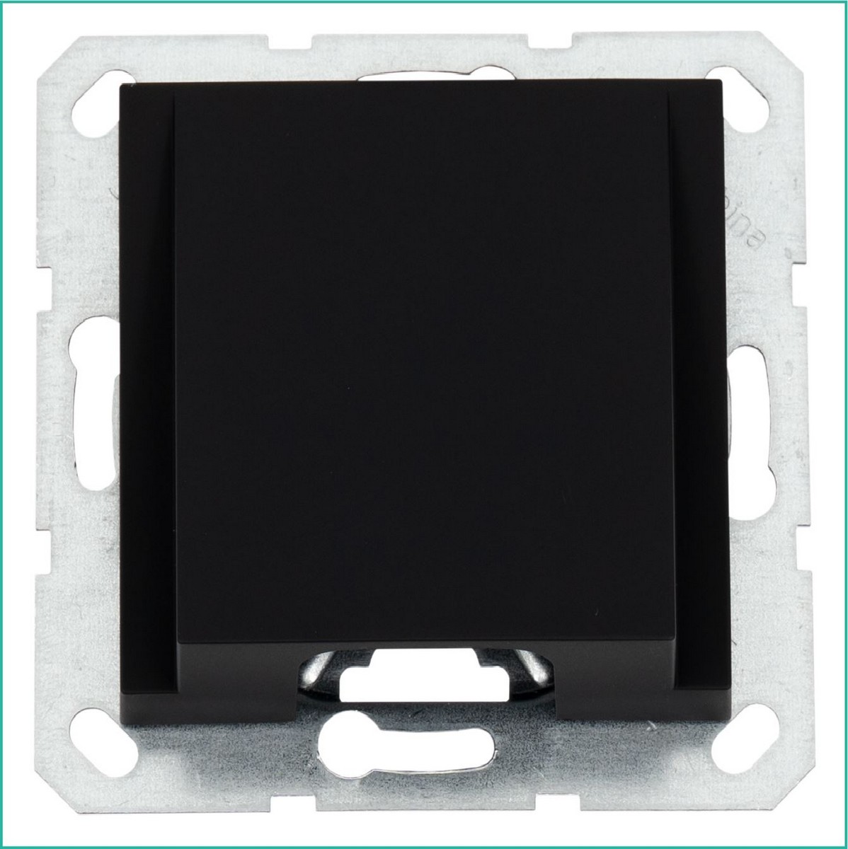 JASMART G - розетки и выключатели Вывод кабеля JASMART Черный матовый (soft touch) G8210PB