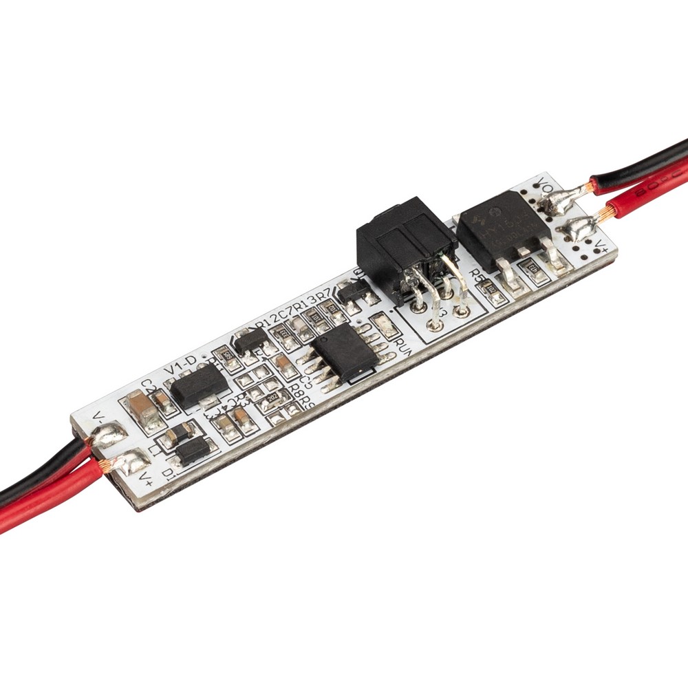 Контроллеры, усилители и сетевые шнуры для светодиодной ленты ИК-выключатель Arlight SMART-DOOR (12-24V, 1х4А, 50x11mm) (IP20 Пластик, ) 031625 