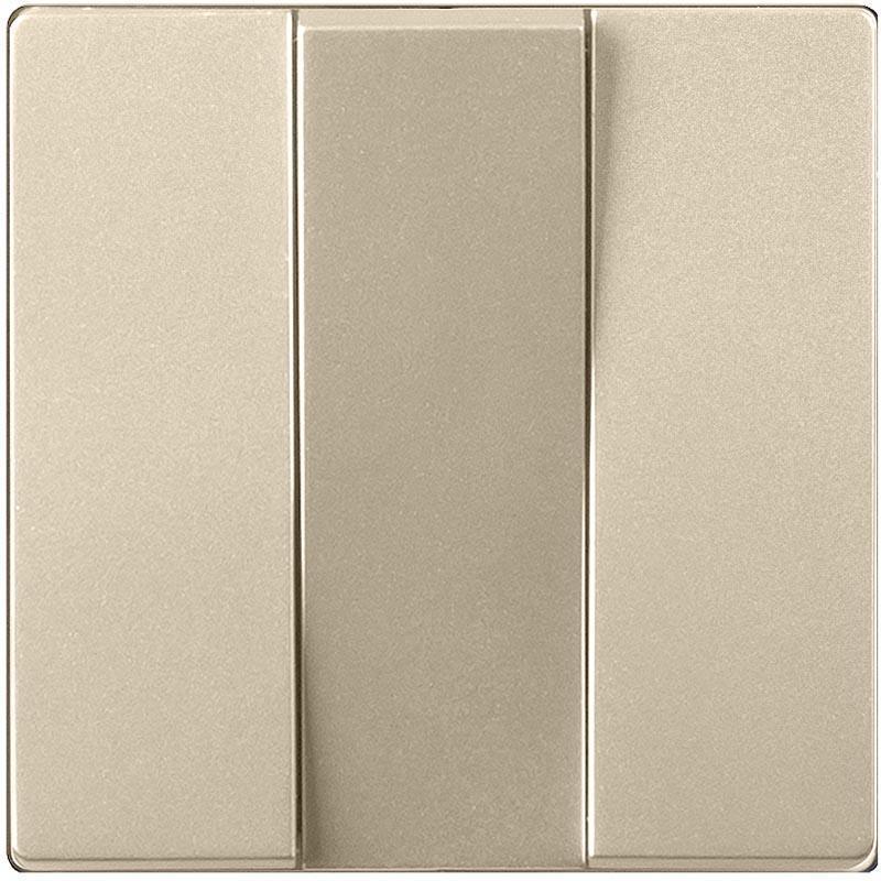 Werkel Шампань рифленный механизмы Выключатель Werkel трехклавишный (шампань рифленый) WL10-SW-3G-CP