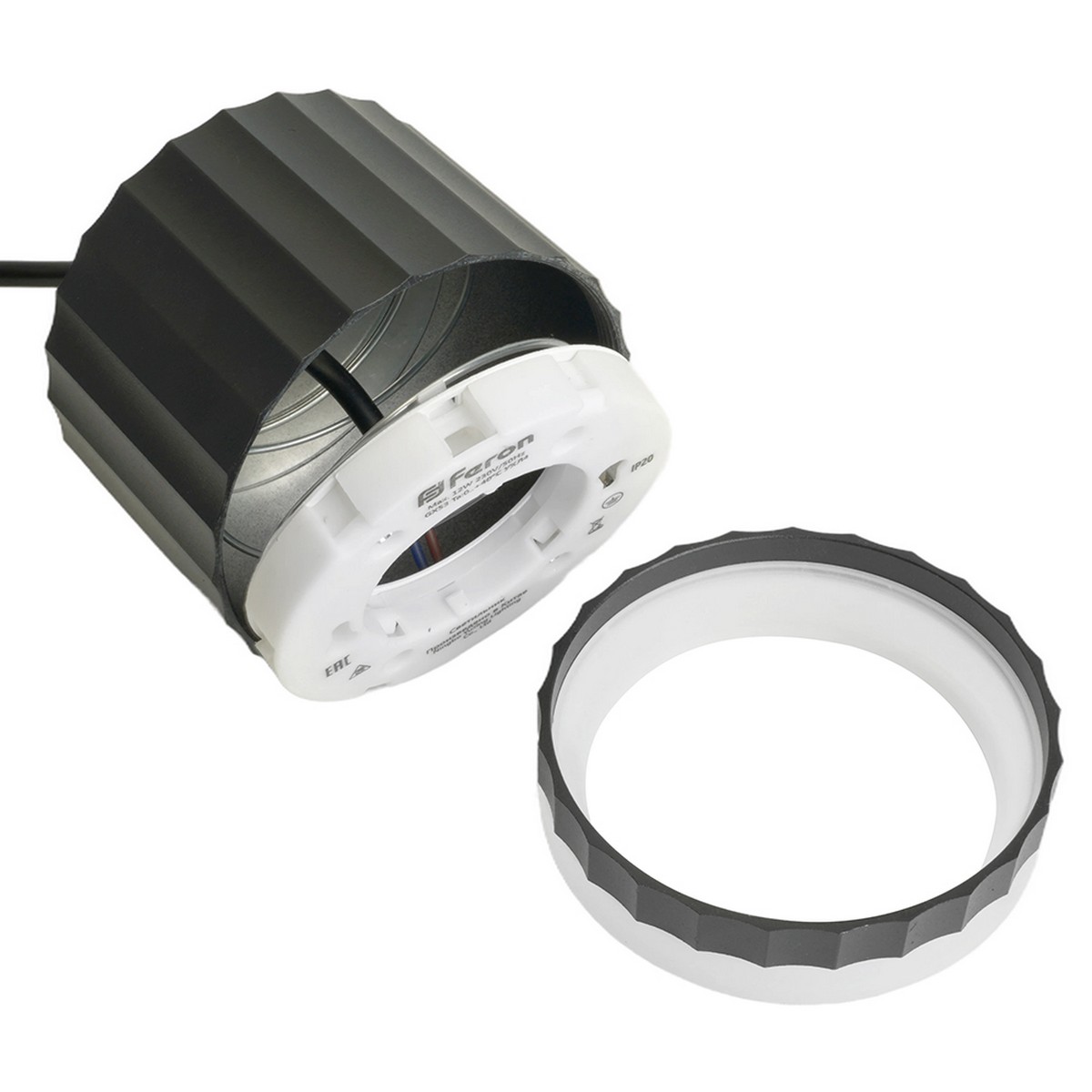 Подвесные светодиодные светильники Светильник подвесной Feron HL3698 OLYMPUS levitation GX53 чёрный 48684 