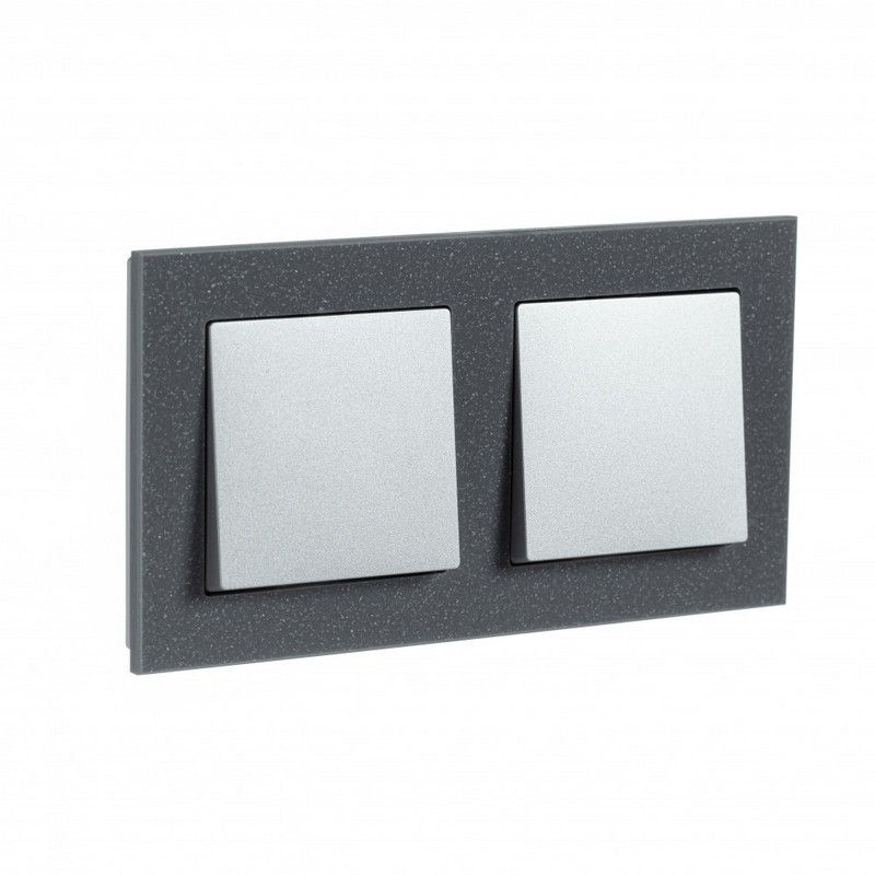 AtlasDesign Рамки Nature Рамка Systeme Electric AtlasDesign Nature Мрамор айс грей 2-ая ATN343202