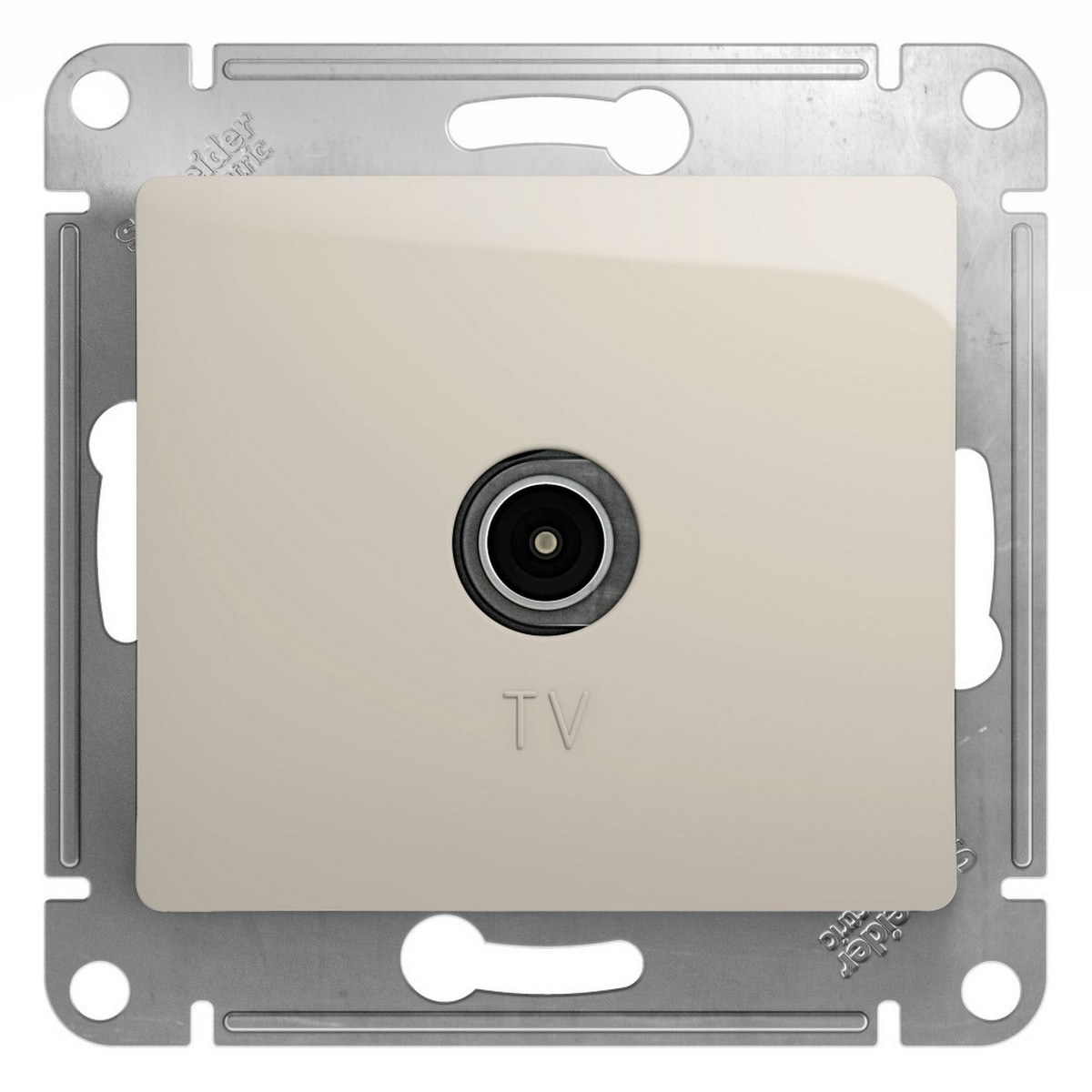 Glossa Молочный Розетка TV Systeme Electric Glossa Молочная оконечная 1DB GSL000991