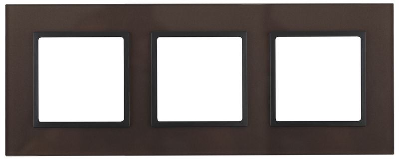 Рамки ЭРА Elegance Рамка ЭРА Elegance Бронза/антрацит Стекло 3-ая 14-5103-13 Б0034511
