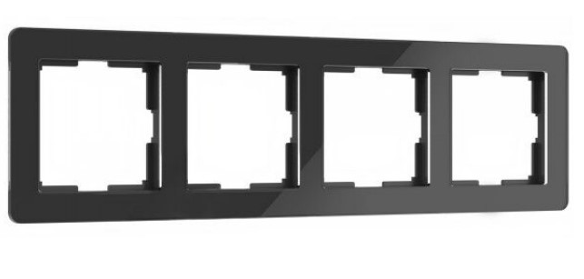 Рамки Werkel Acrylic Рамка Werkel на 4 поста Acrylic (черный) W0042708