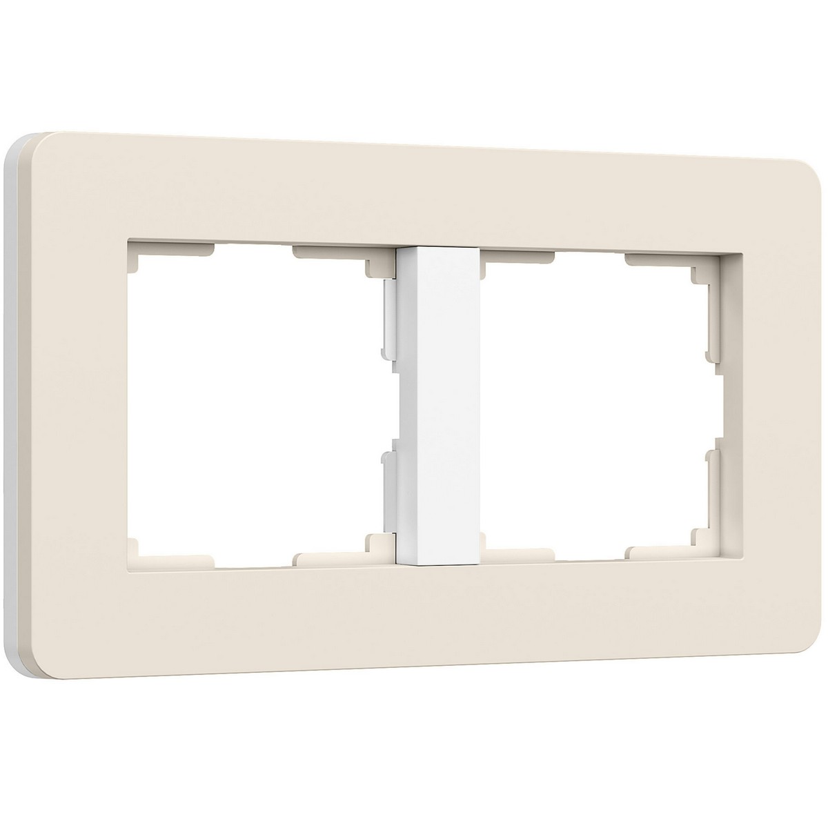 Рамки Werkel Split Рамка Werkel на 2 поста Split (айвори/белый, soft-touch) W0023066