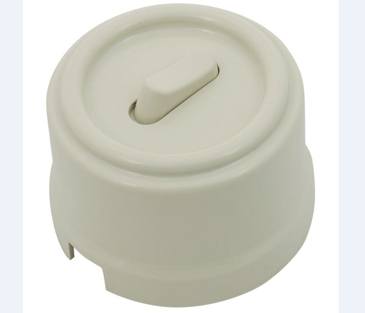 Bironi Лизетта - Ретро розетки и выключатели Выключатель 1-кл BIRONI Пластик Слоновая кость (клавишный) B1-220-211