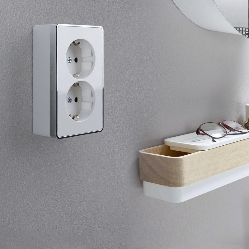 Werkel Gallant белый Розетка Werkel двойная с заземлением Gallant (белая) W5072101