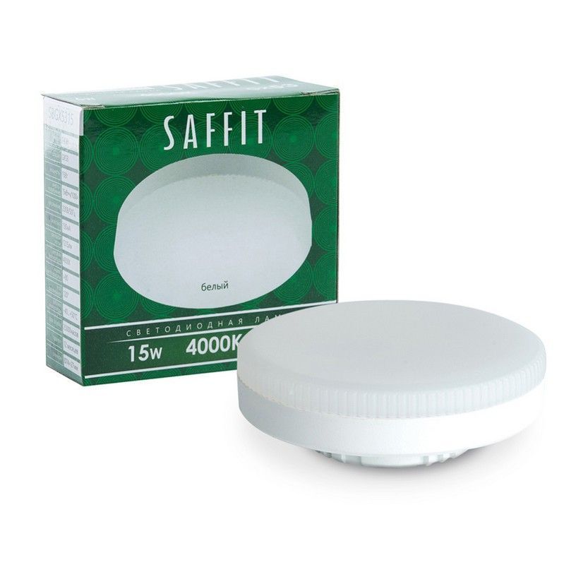 GX70, GX53 Лампа светодиодная SAFFIT SBGX5315 GX53 15W 6400K 55193 