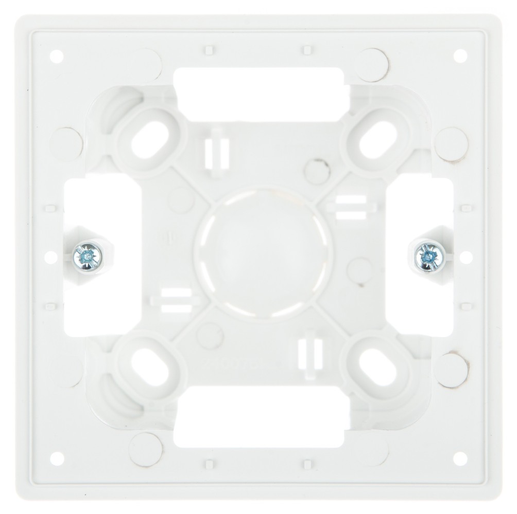 Розетки и выключатели Simon 24 Белые Коробка монтажная для накладного монтажа Simon 24 Белая на 1 модуль 2400751-030