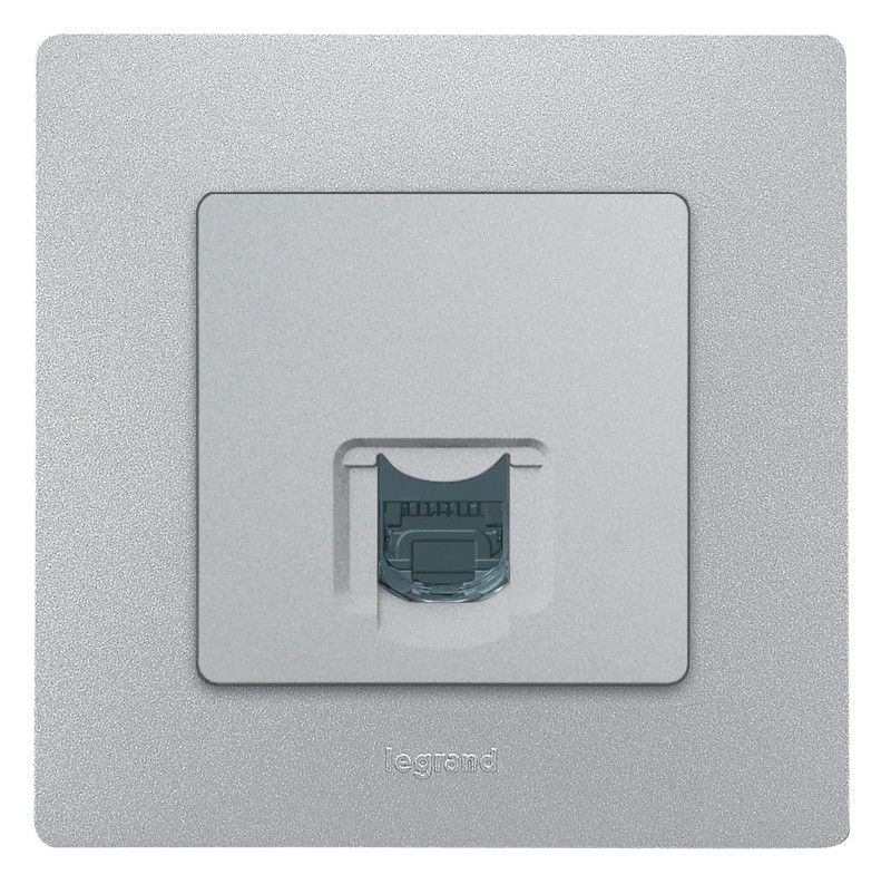 Legrand Etika Алюминий Розетка телефонная Legrand Etika алюминий (RJ11) 672440