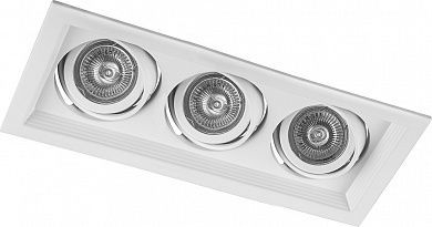 Встраиваемые светодиодные светильники Светильник встраиваемый Feron DLT203 потолочный MR16 G5.3 белый 29772