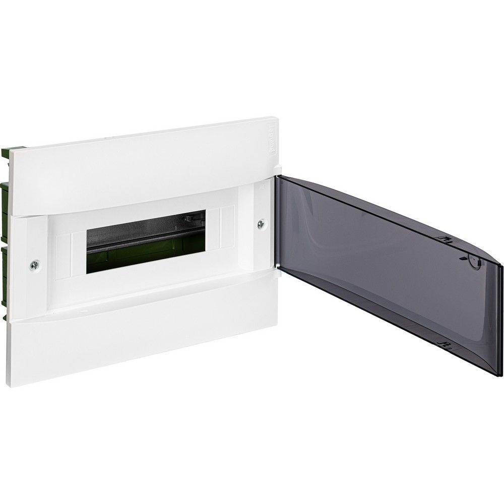 Пластиковые боксы и щиты Legrand Пластиковый щиток Legrand Practibox S Встраиваемый 12 мод (в полые стены) 1X12 Дымчатая дверь 135571