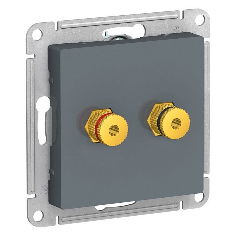 AtlasDesign Грифель Аудиорозетка Systeme Electric AtlasDesign Грифель двухместная ATN000787