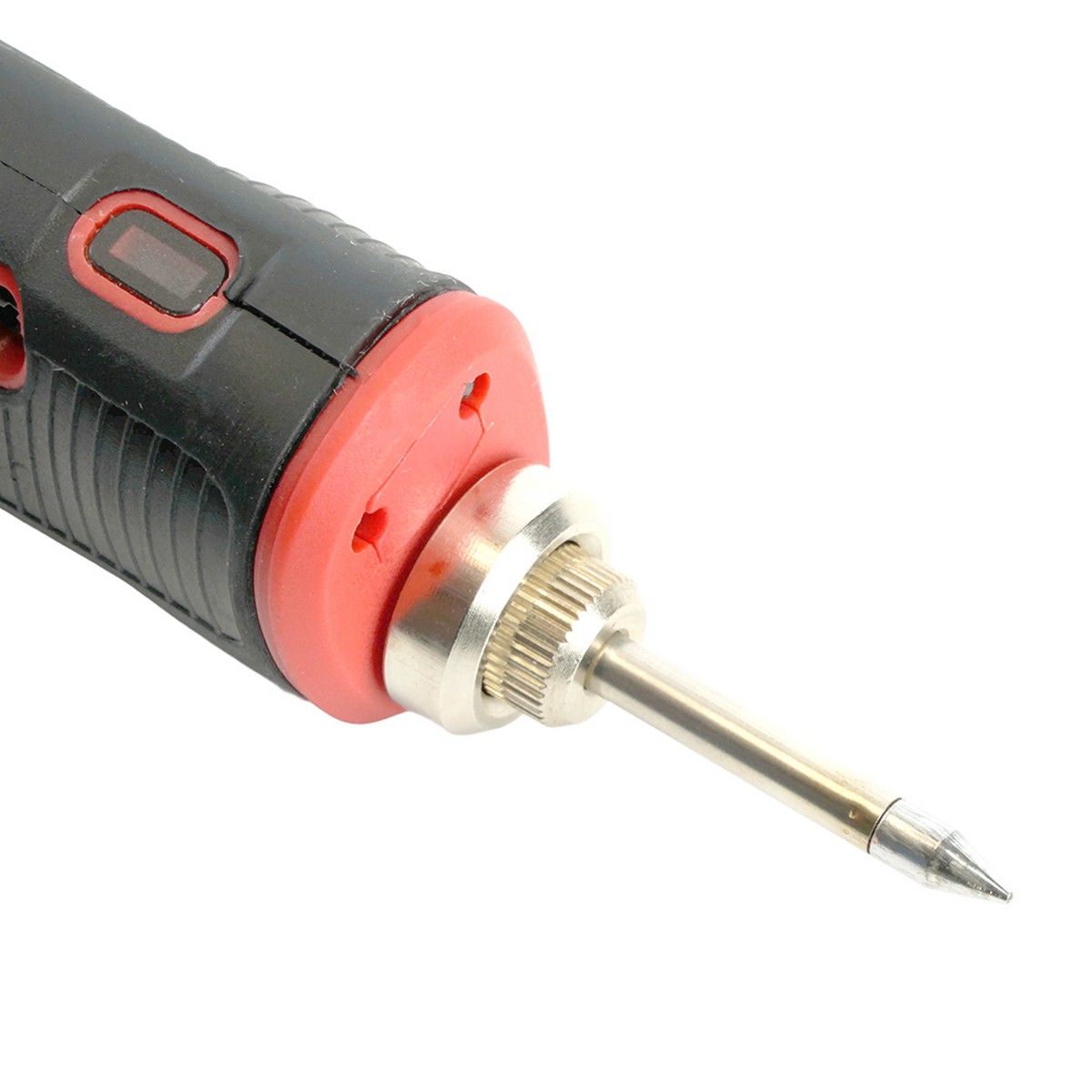 Паяльник беспроводной STEKKER PLE801-08 8W нихромовый нагреватель 1800 mAh 5В красный/черный 50098 фото