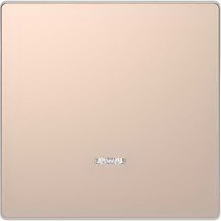 Merten D-Life Шампань Переключатель однаклавишный с подсветкой Merten D-Life шампань