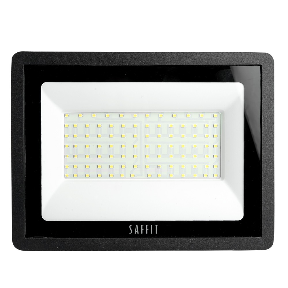 Прожекторы светодиодные Светодиодный прожектор Saffit SFL90-100 IP65 100W 4000K черный 55230 