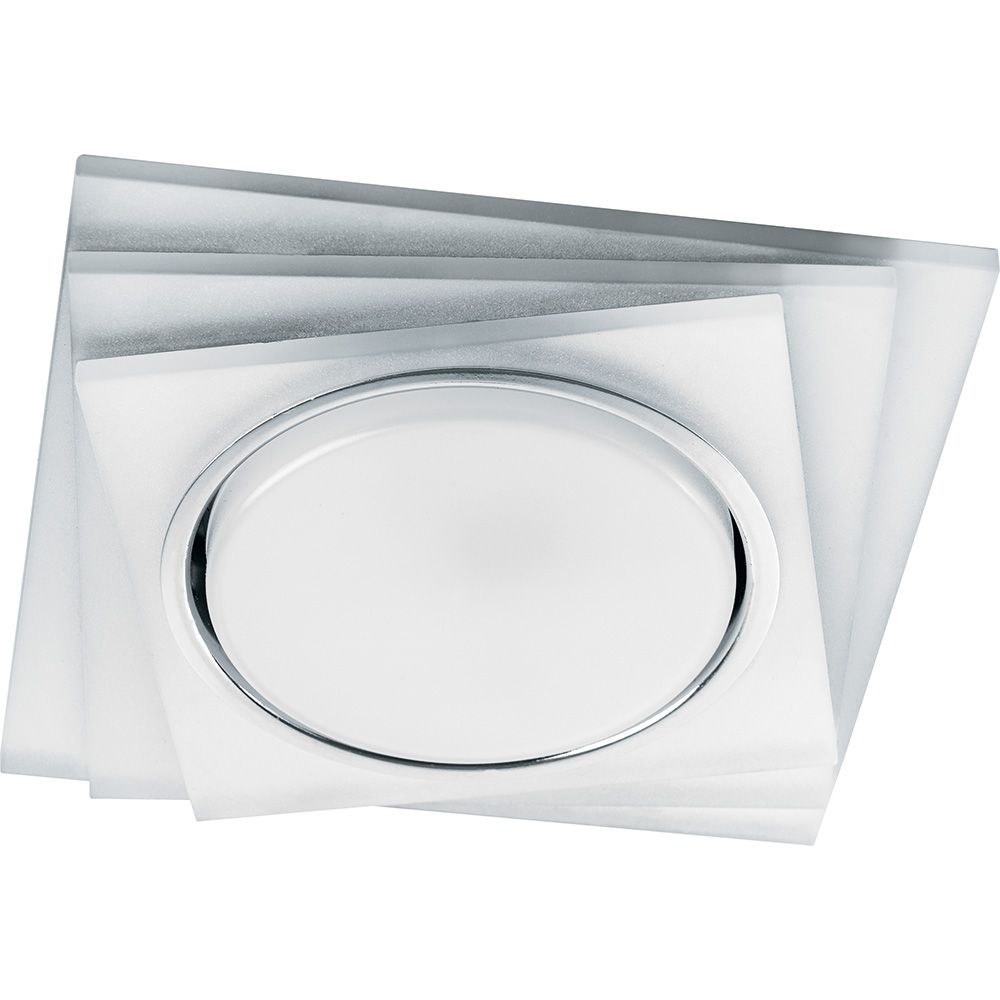 Встраиваемые светодиодные светильники Светильник встраиваемый Feron CD5023 с белой LED подсветкой GX53 белый матовый квадрат 40521