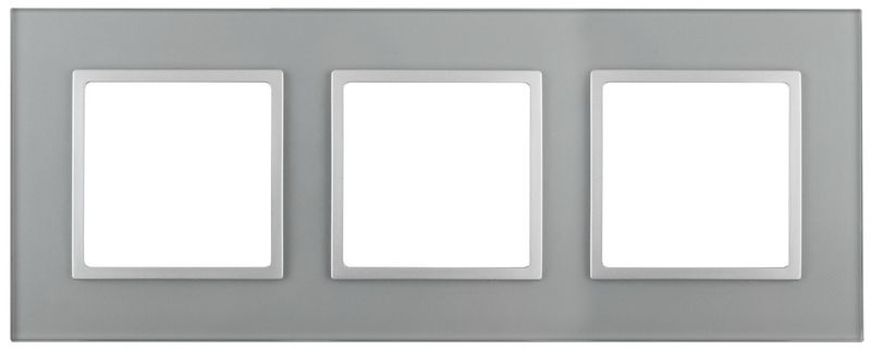 Рамки ЭРА Elegance Рамка ЭРА Elegance Алюминий/алюм Стекло 3-ая 14-5103-03 Б0034508