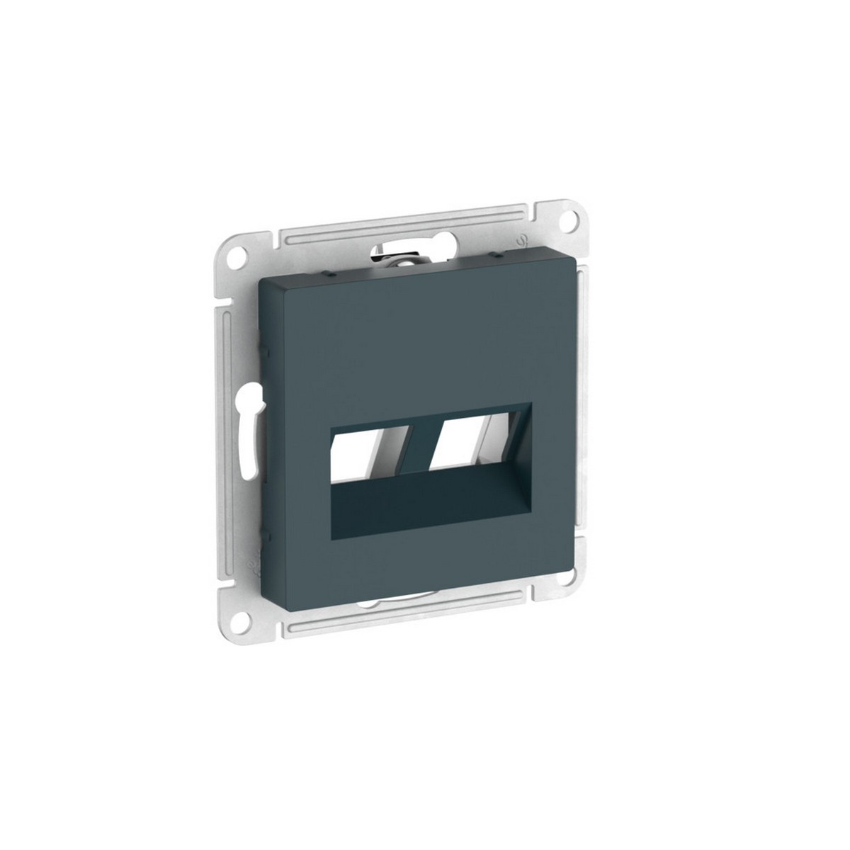 AtlasDesign Изумруд Накладка Systeme Electric AtlasDesign Изумруд двойная для информационных функций Keystone