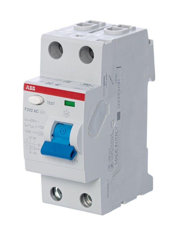 ABB УЗО ABB F202 2P 16A 10mA (AC) 2CSF202001R0160 