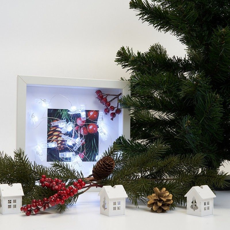 Гирлянда линейная Feron CL573 Прищепки статичная 1.8м USB 5000K 41651