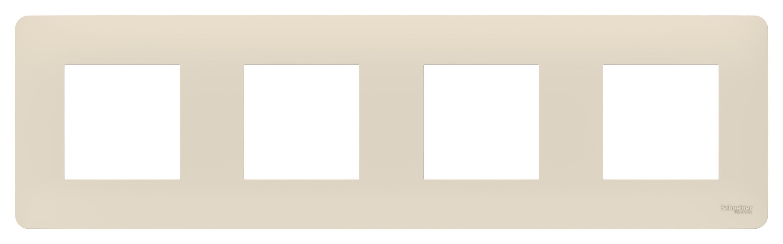 Рамки Unica Studio Бежевая Рамка Unica Studio Бежевая 4-ная NU200844