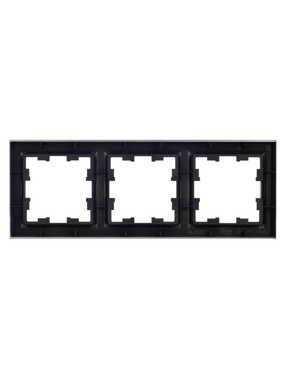 IEK Brite Рамки Рамка IEK BRITE 3-местная РУ-3-БрШ шампань BR-M32-K37