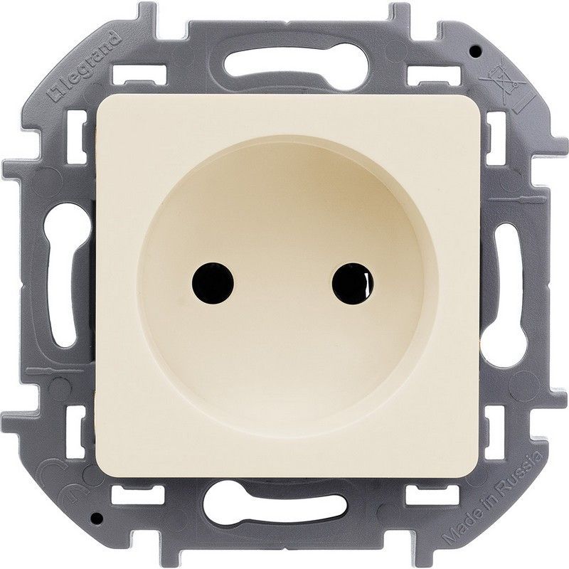 Legrand Inspiria Слоновая кость Розетка Legrand INSPIRIA Слоновая кость без заземления 16 А 250 В 673711