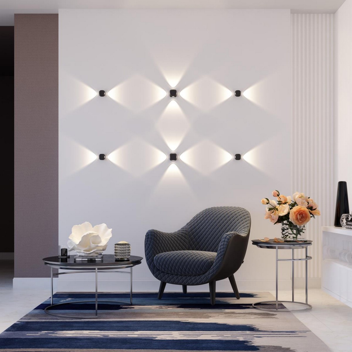 Накладные светодиодные светильники Настенный светильник ODEON LIGHT 4222/4WL Miko 