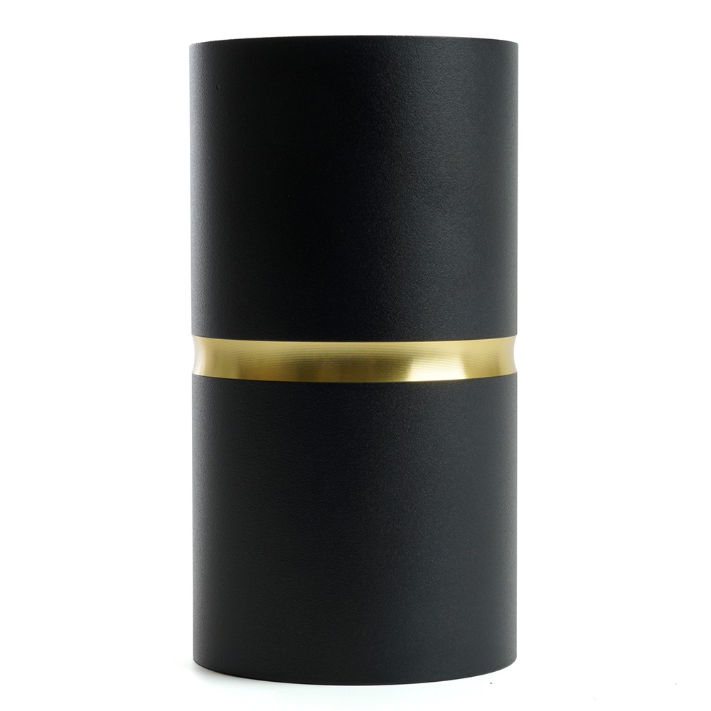 Светильники споты светодиодные Светильник спот потолочный Feron ML186 Barrel ZEN GU10 чёрный золото 48639 