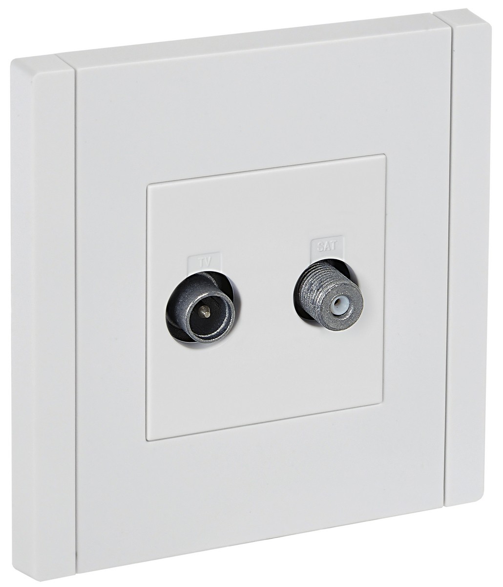 IEK FORTE&PIANO Белый Розетка IEK FORTE&PIANO Белый двойная TV+SAT FP238