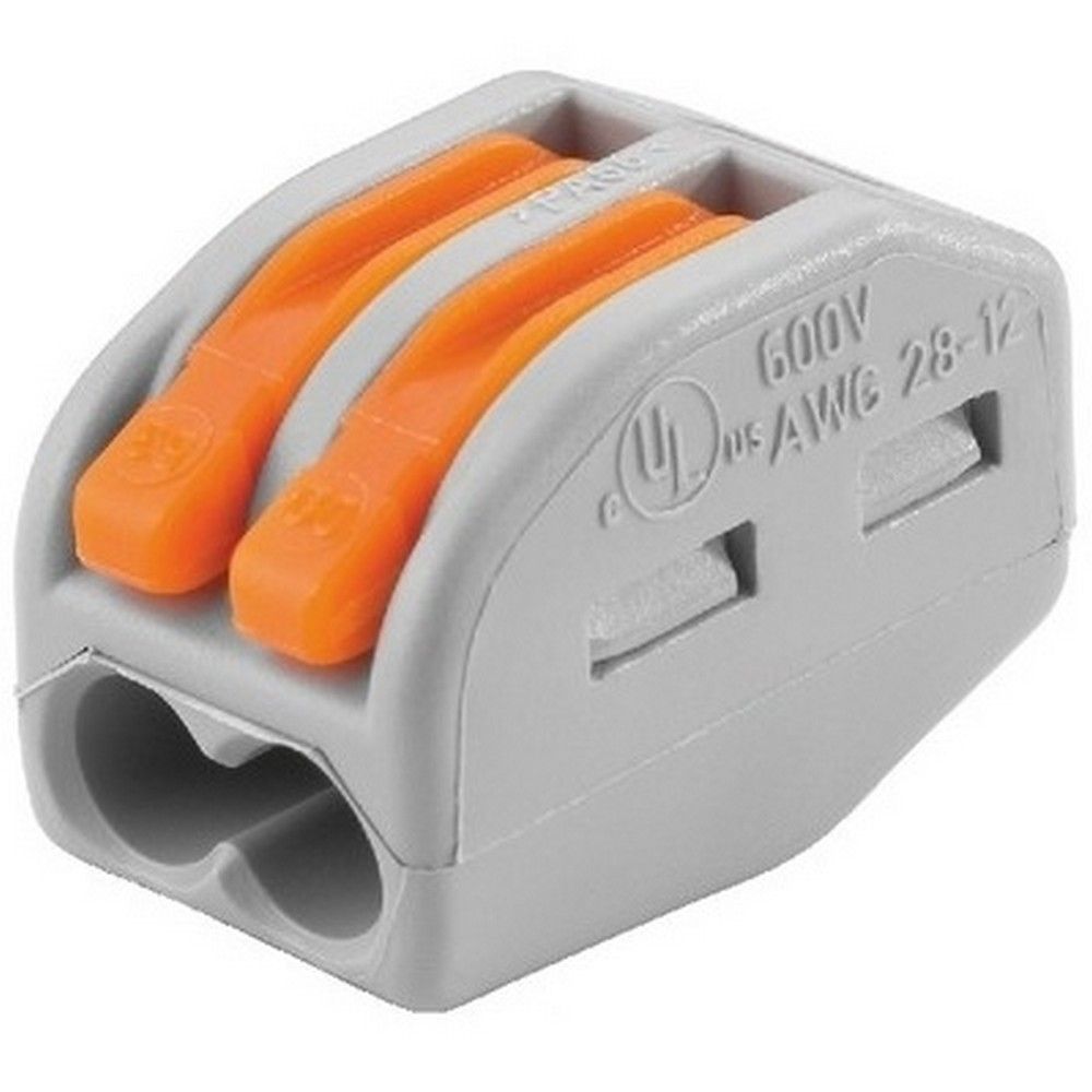 WAGO клемма с рычагами 222-412 для 2-х медных проводов до 4 мм