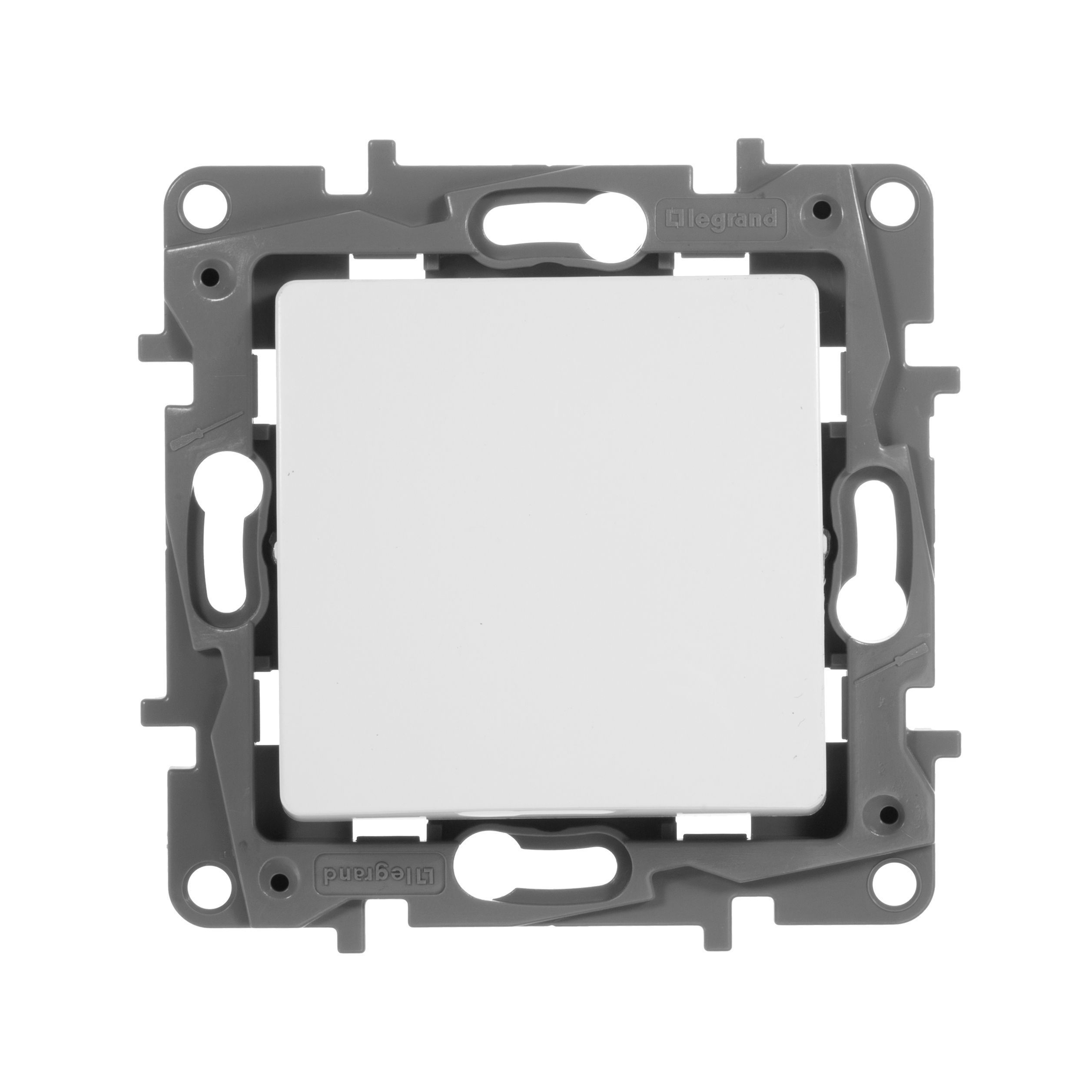 Legrand Etika Белый Переключатель Legrand Etika белый 1-клавишный 10А, винт. клем. 672205