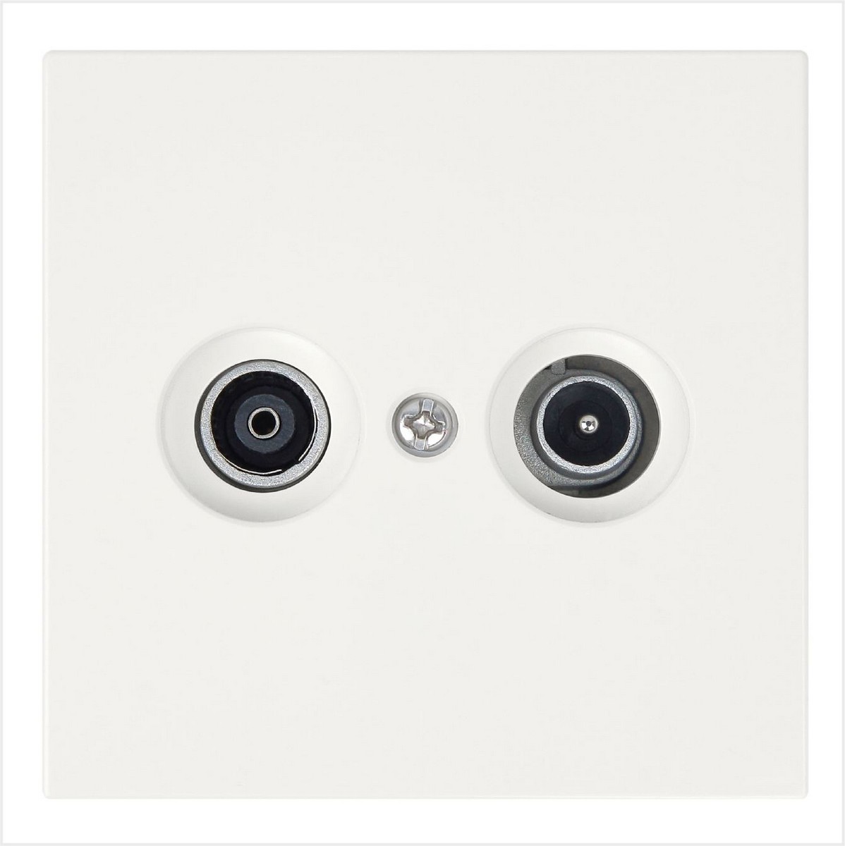 JASMART FD - розетки и выключатели Розетка TV+FM JASMART FD Φ9.5mm оконечная Сахара 6204SH