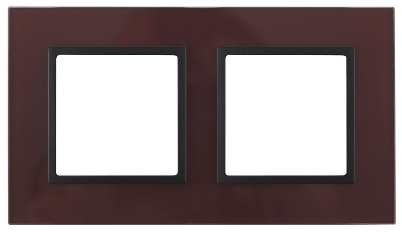 Рамки ЭРА Elegance Рамка ЭРА Elegance Бордо/антрацит Стекло 2-ая 14-5102-25 Б0034497