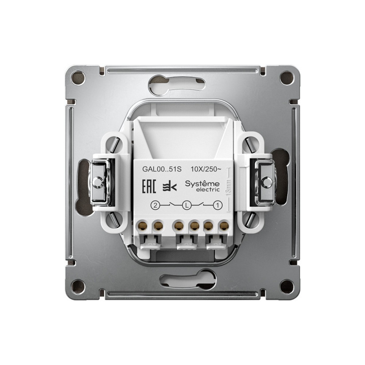 ArtGallery Мокко Выключатель SE ArtGallery Мокко 2-клавишный, быстрозажим. клем. GAL000651S