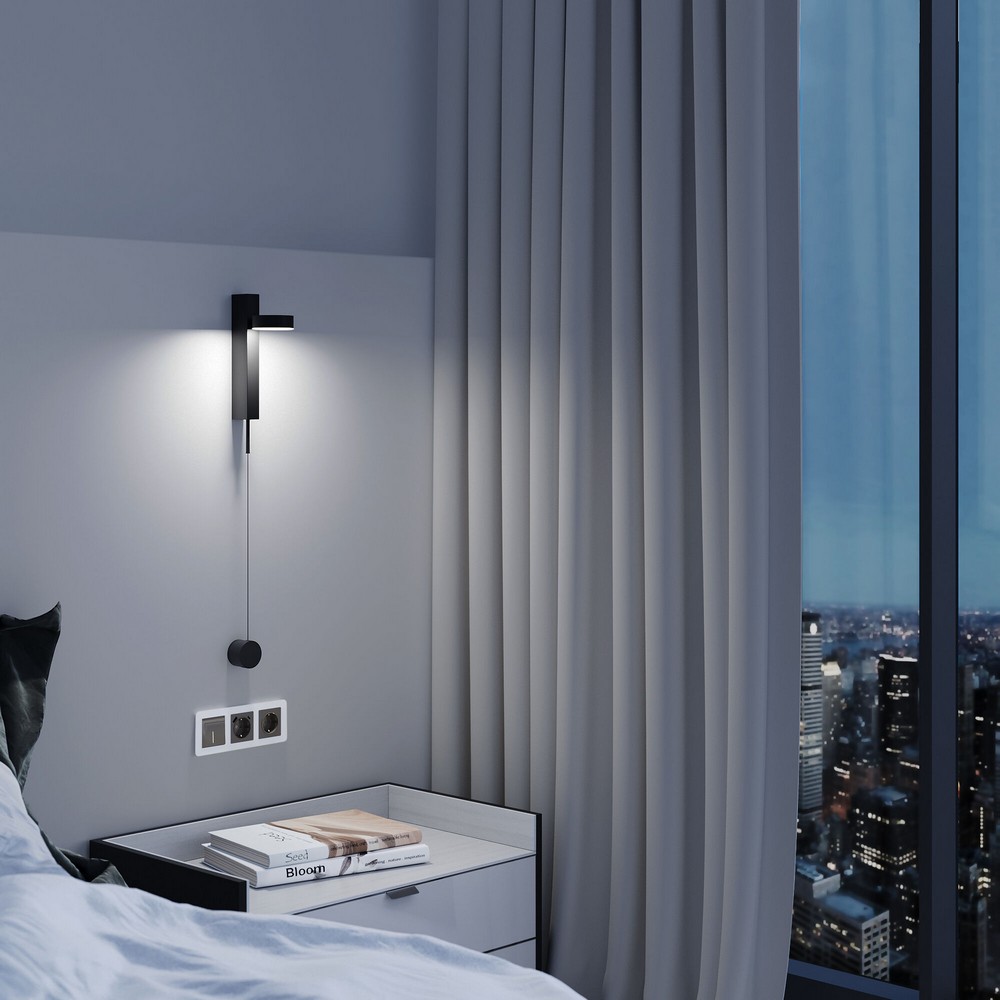 Werkel Графит акрил Выключатель Werkel одноклавишный проходной с подсветкой (графит акрил) W11121440