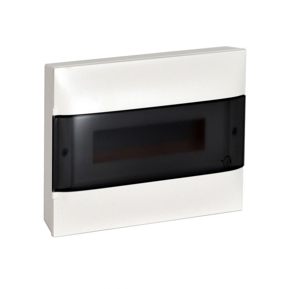 Пластиковые боксы и щиты Legrand Пластиковый щиток Legrand Practibox S Навесной 12 мод 1X12 Дымчатая дверь 135611