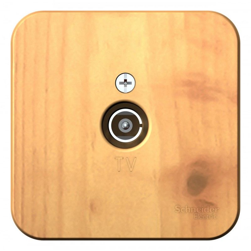 Blanca ясень розетки и выключатели Розетка SE Blanca TV Ясень наружный изолир. пластина BLNTA000015