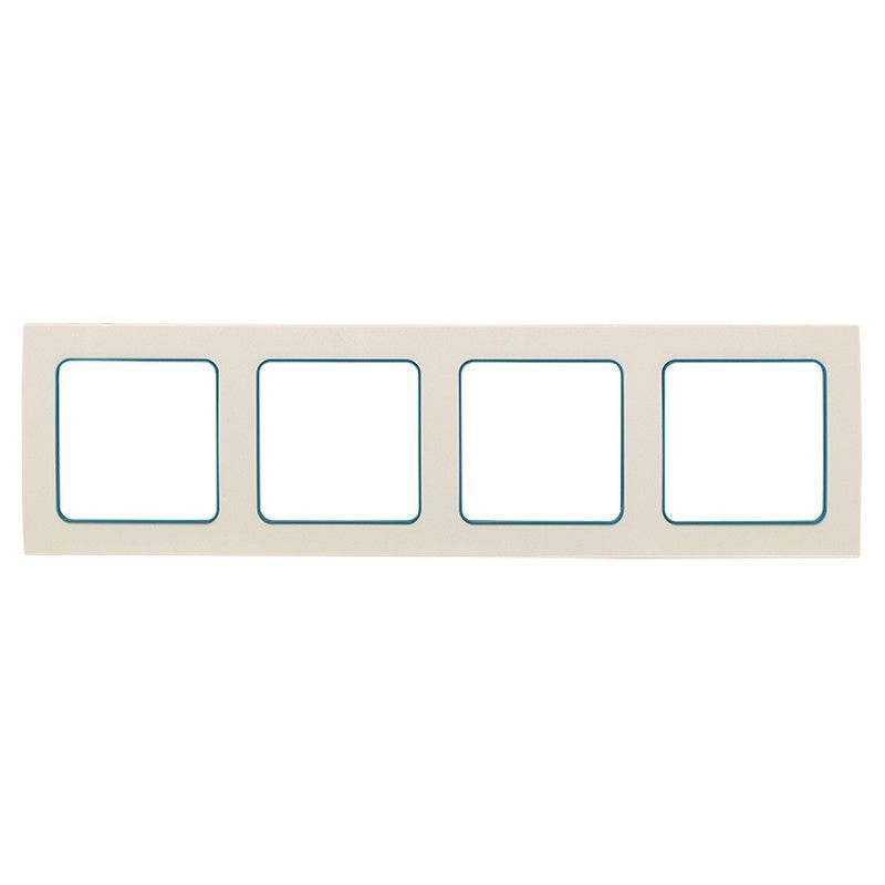 EKF Стокгольм белый Рамка 4-ая EKF PROxima Стокгольм Белый Линия синяя  EAM-G-305-30